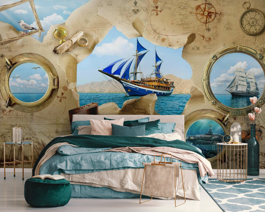 Ships among old charts — interior 2