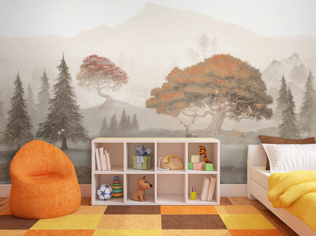Deer by misty water — interior 3