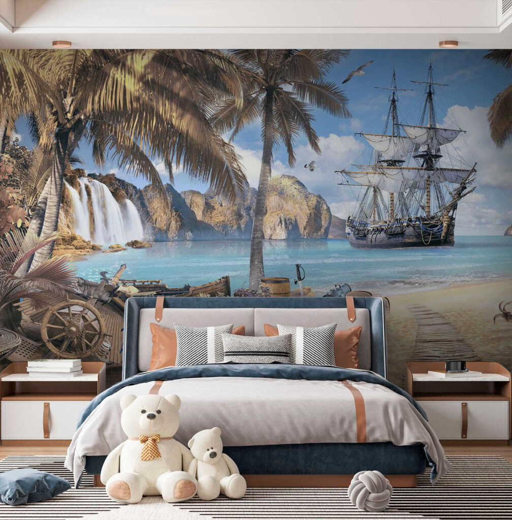 Pirate ship by palms — interior 3