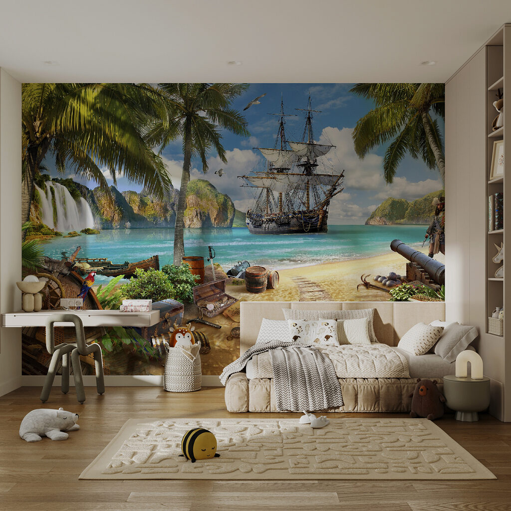 Pirate ship by palms — interior 11