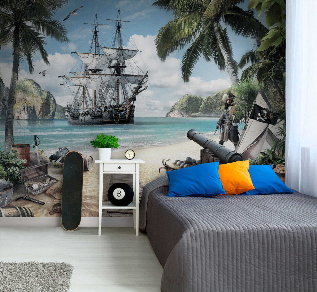 Pirate ship by palms — interior 4