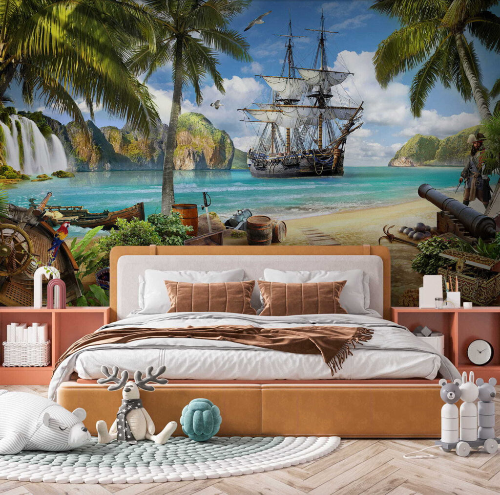 Pirate ship by palms — interior 5