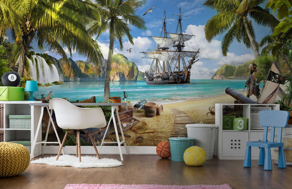 Pirate ship by palms — interior 9