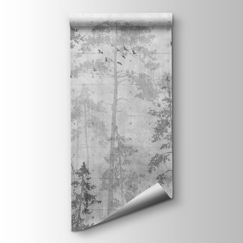Pines on weathered surface — product view