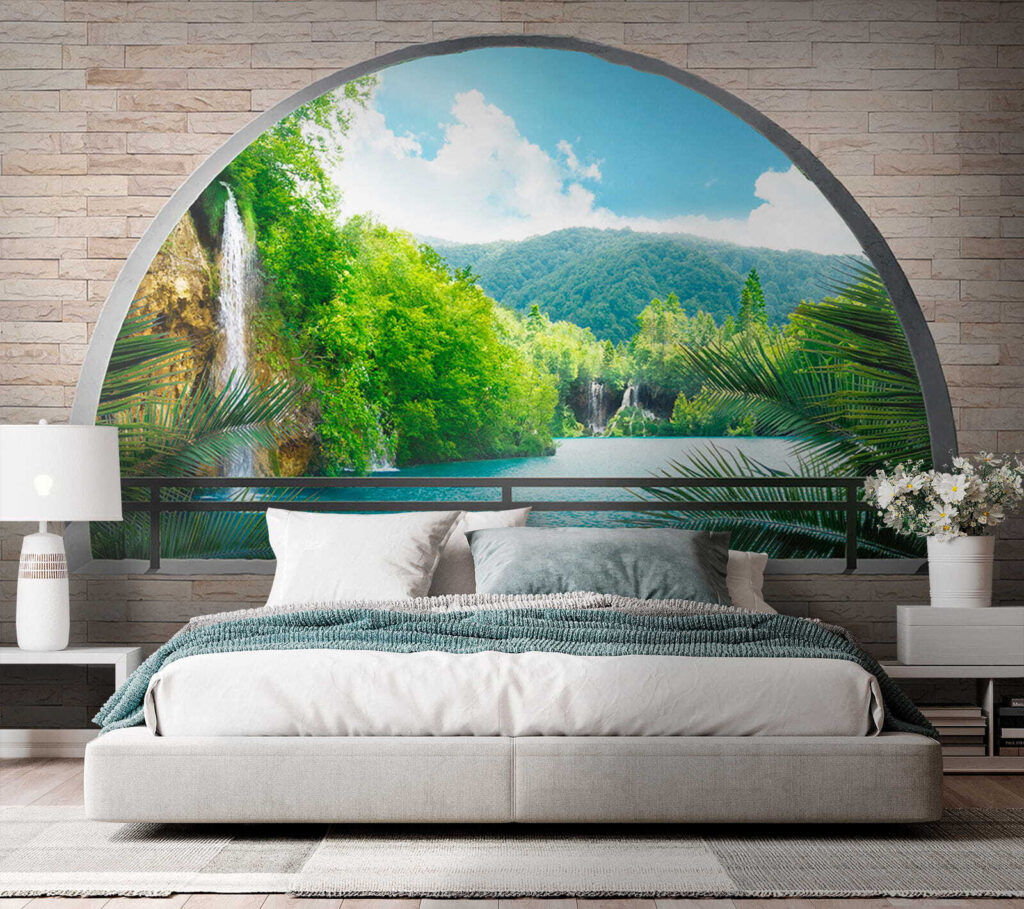 River behind an arch — interior 2