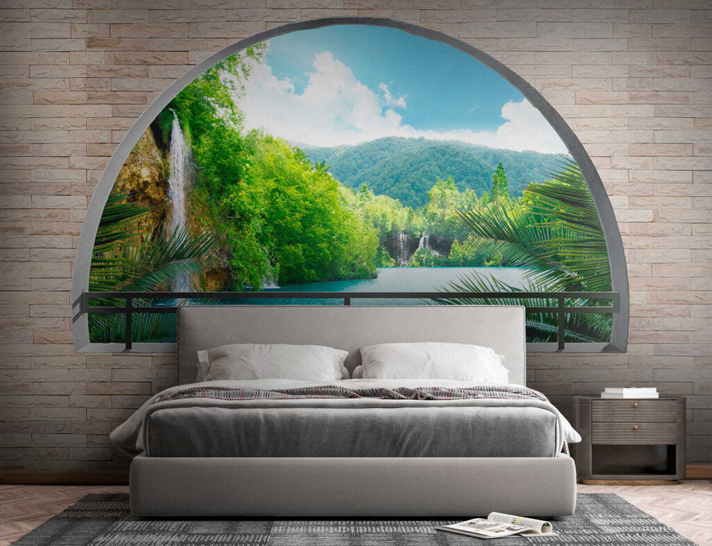 River behind an arch — interior 3
