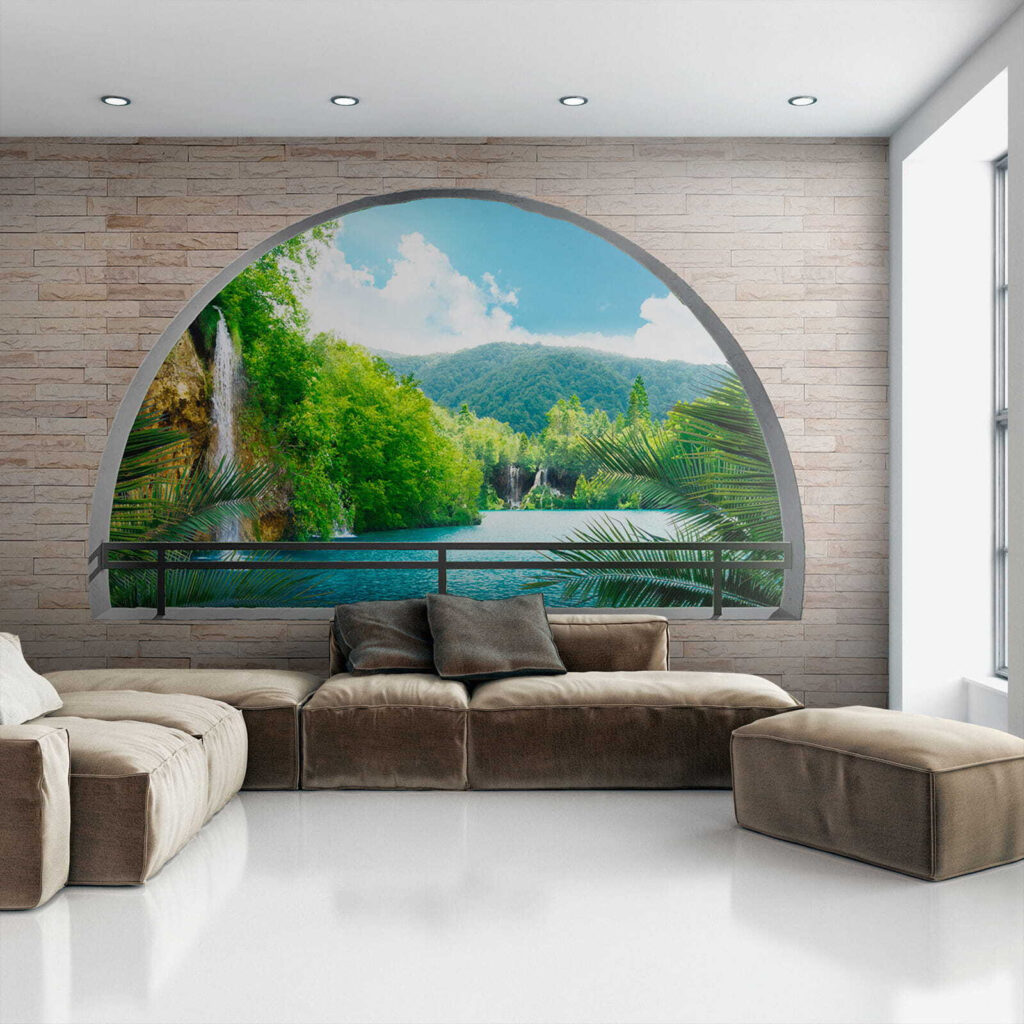 River behind an arch — interior 4