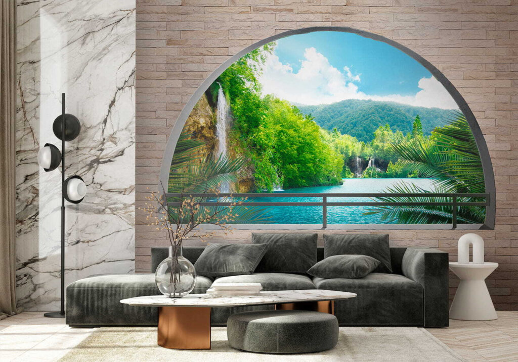 River behind an arch — interior 5