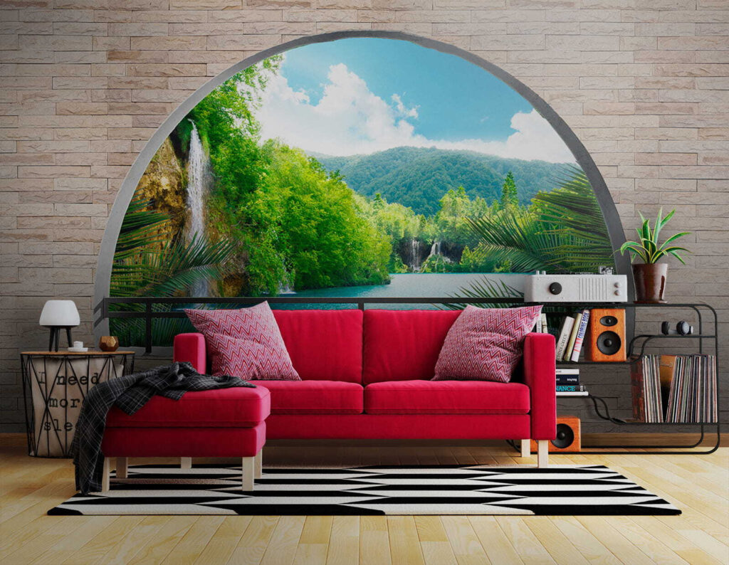 River behind an arch — interior 7