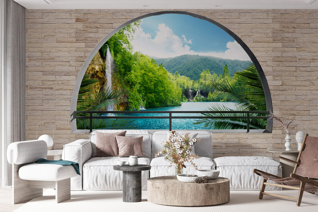 River behind an arch — interior 11