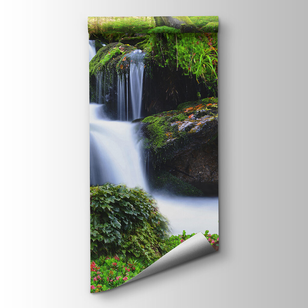 Lion by a waterfall — product view