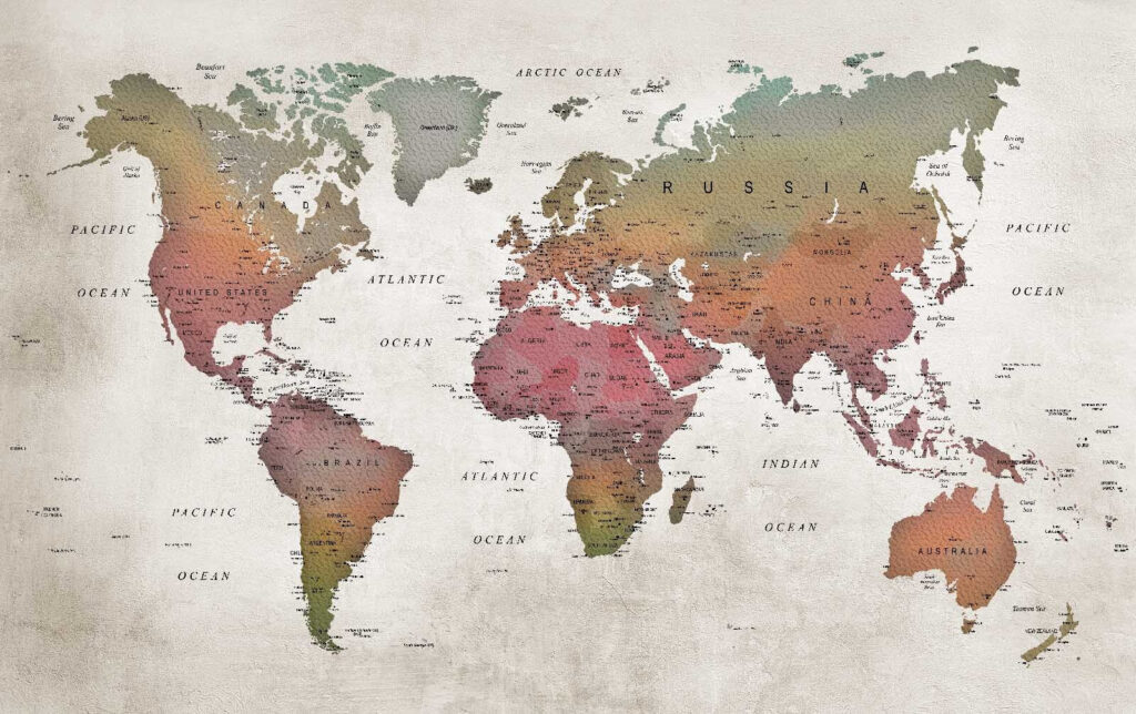 Colourful World Atlas — full design