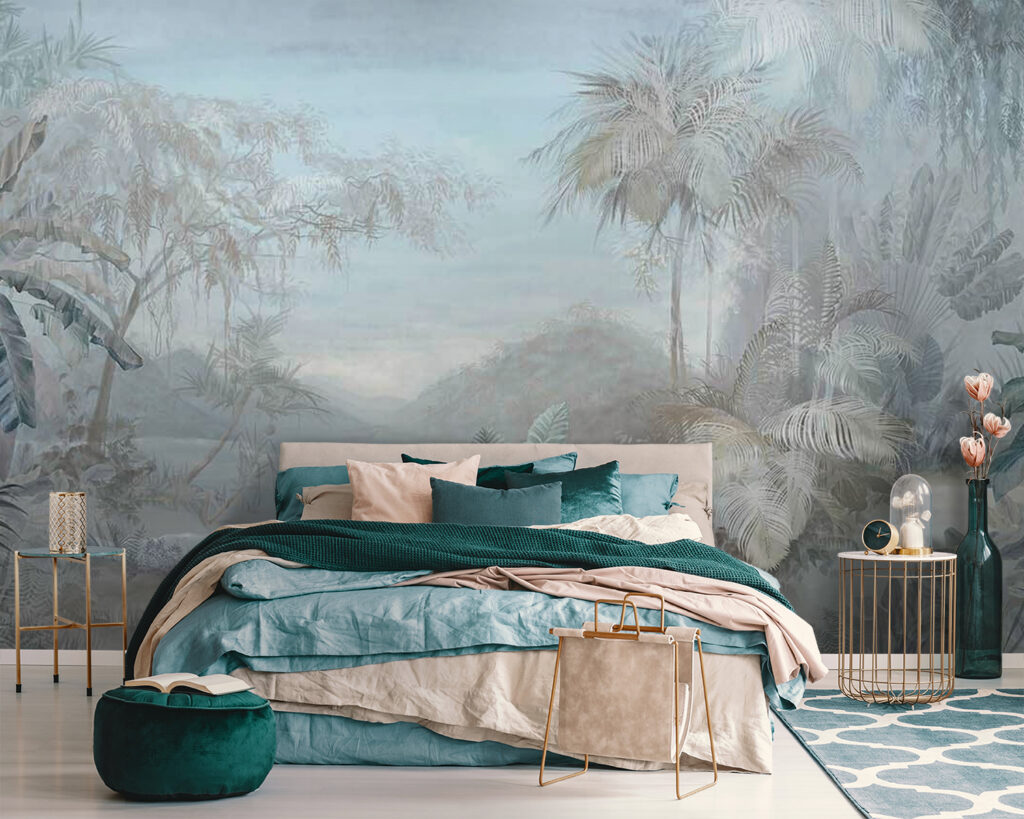 Ice-blue tropical landscape — interior 2