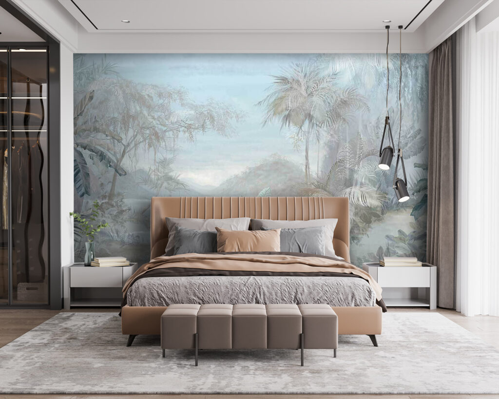 Ice-blue tropical landscape — interior 3