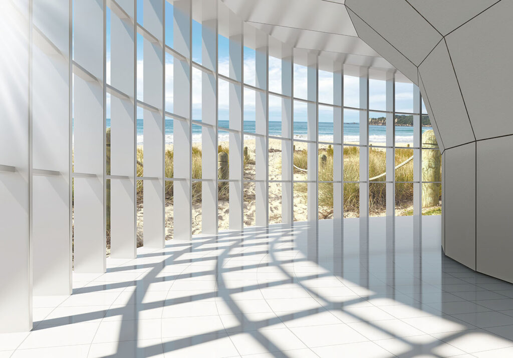 Light through tall windows — full design
