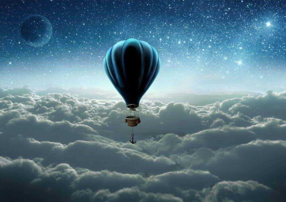 Balloon Above the Clouds — full design