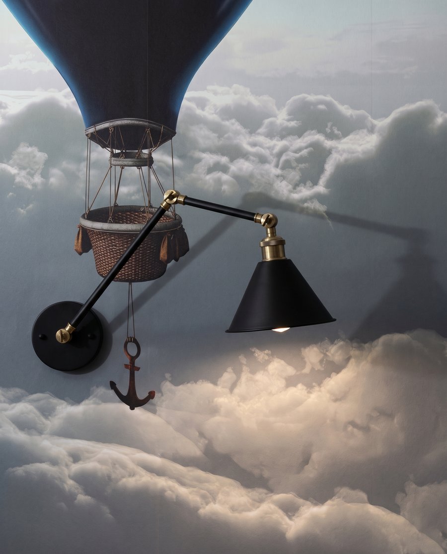 Balloon Above the Clouds — detail