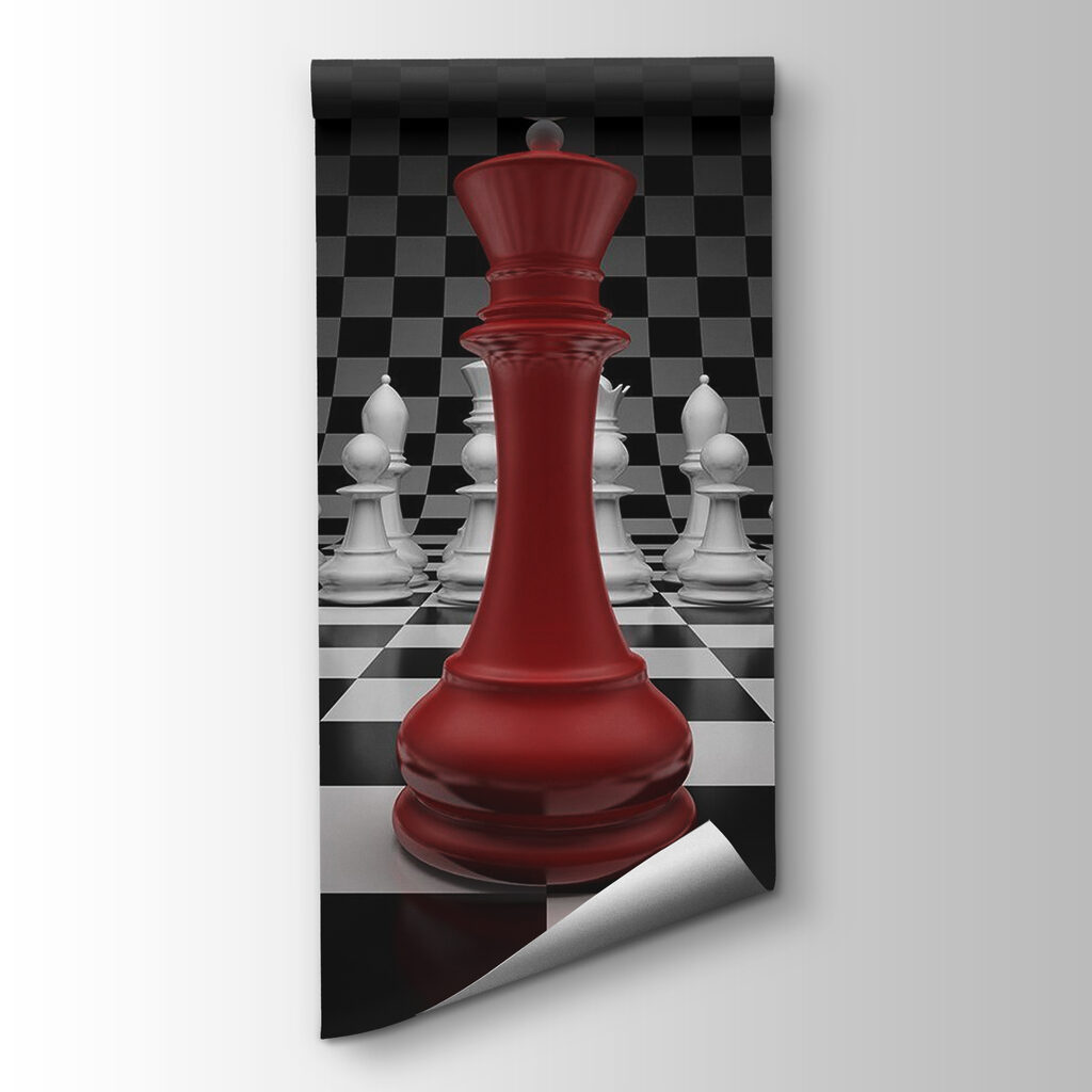 Red king among pawns — product view