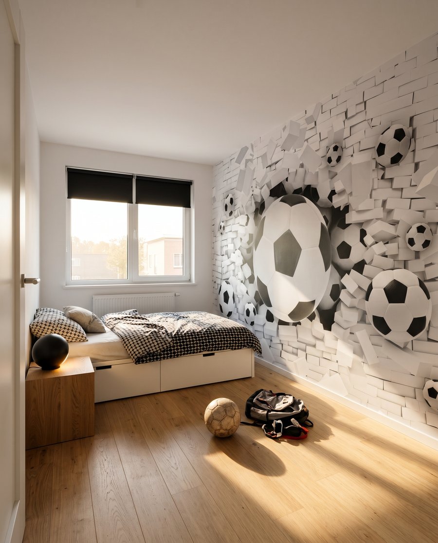Football Through the Wall — interior 4