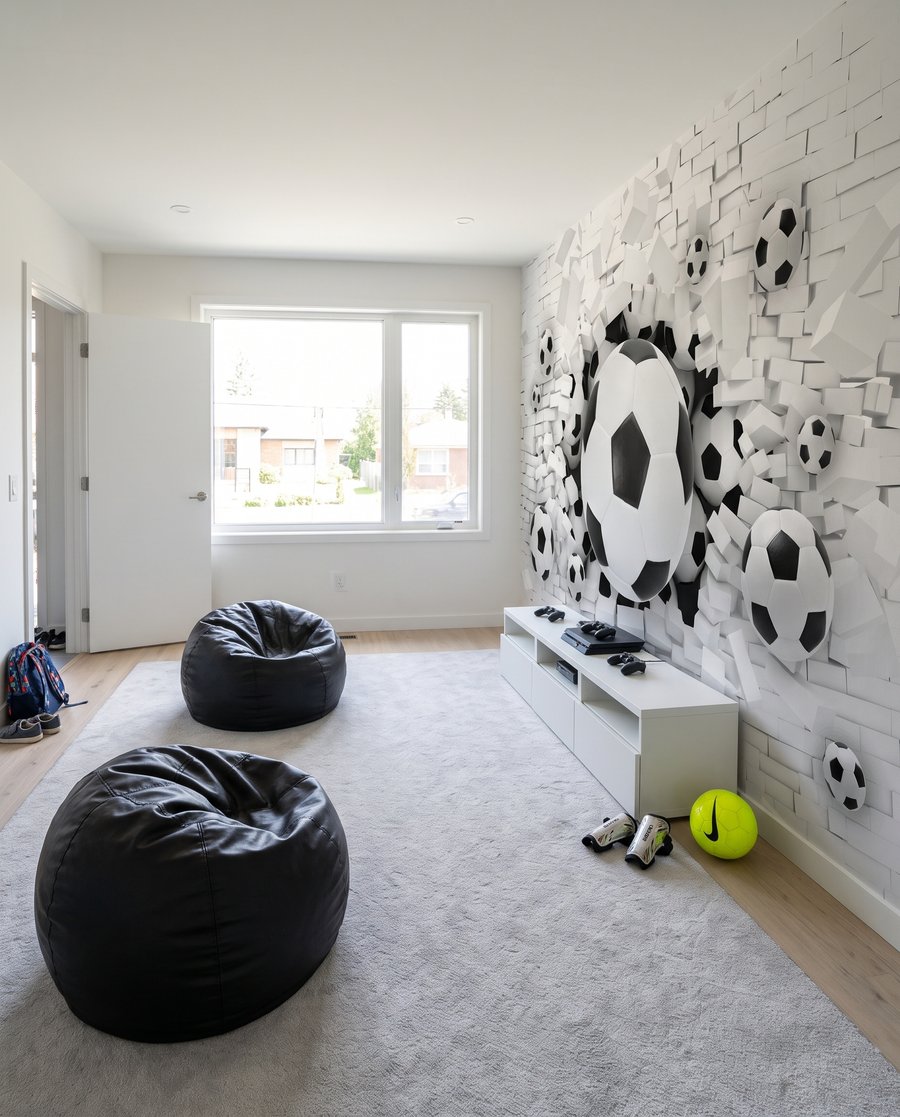Football Through the Wall — interior 5
