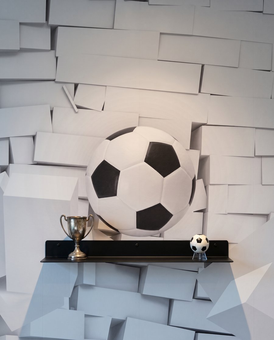 Football Through the Wall — detail