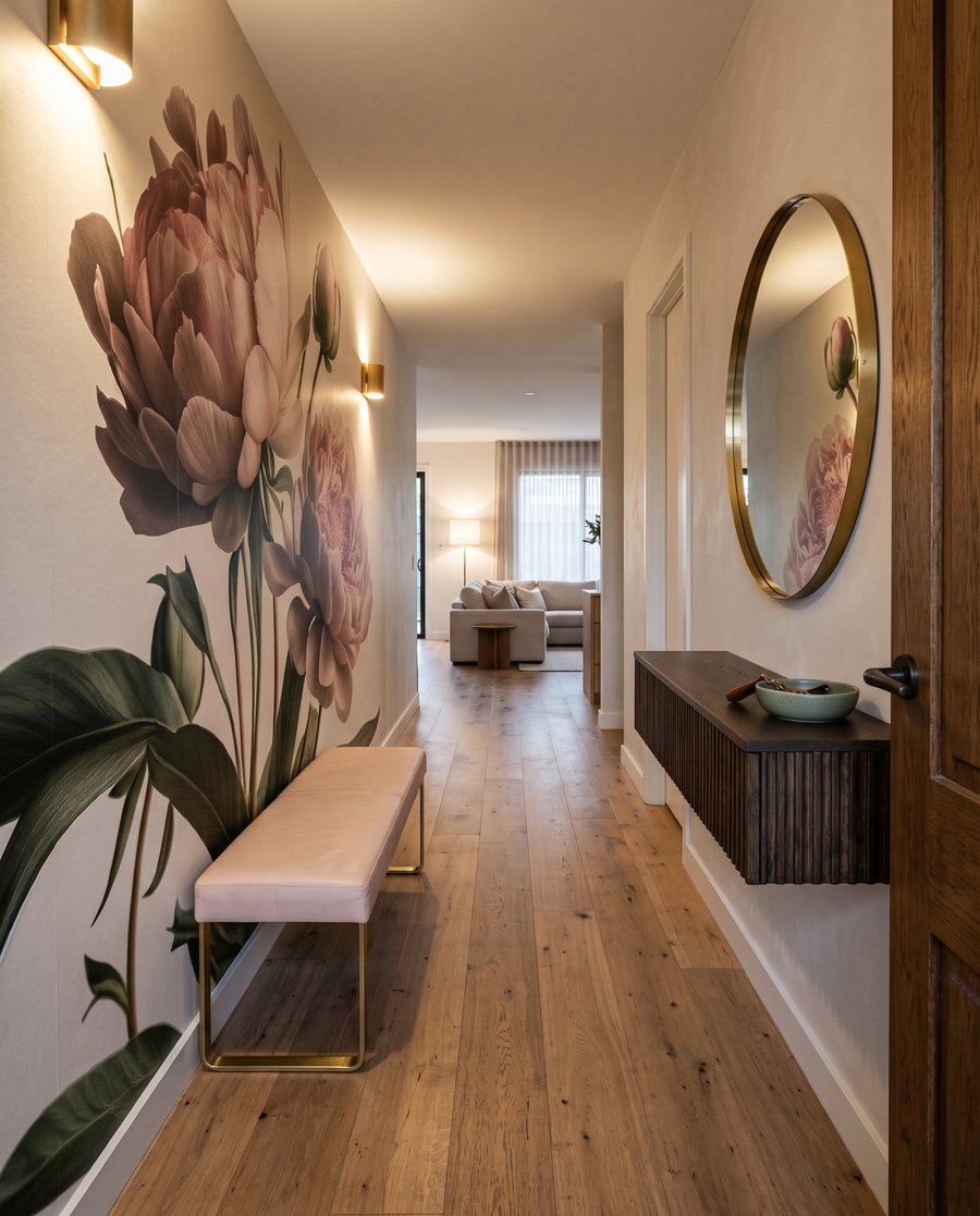 Peony roses on stems — interior 5