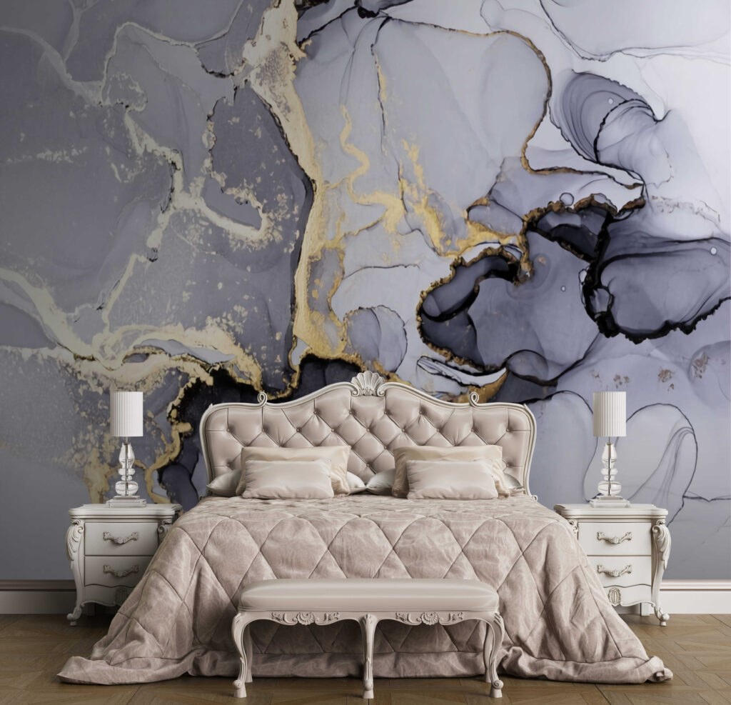 Gold-veined abstract shapes — interior 2