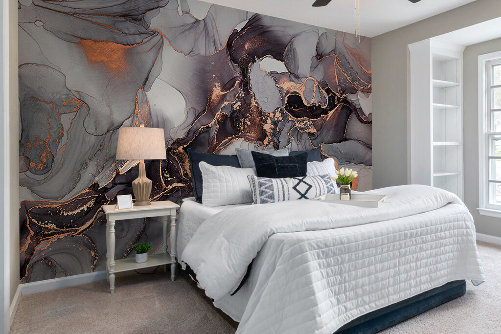 Grey streams, copper lines — interior 5