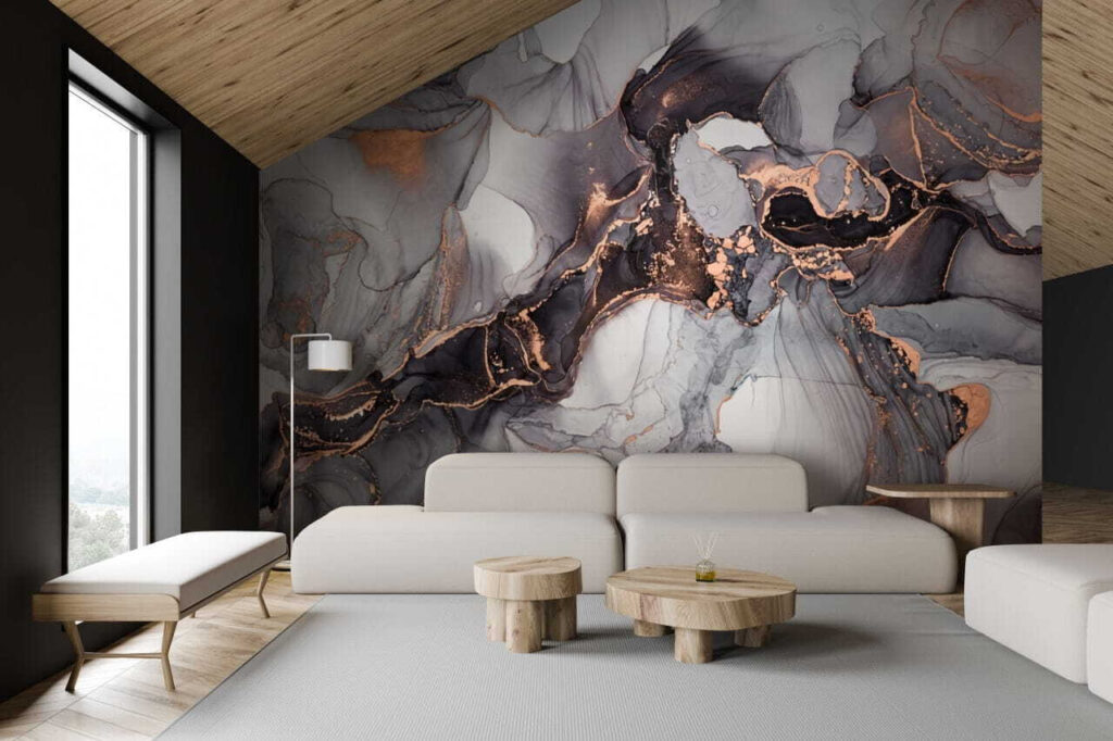 Grey streams, copper lines — interior 2