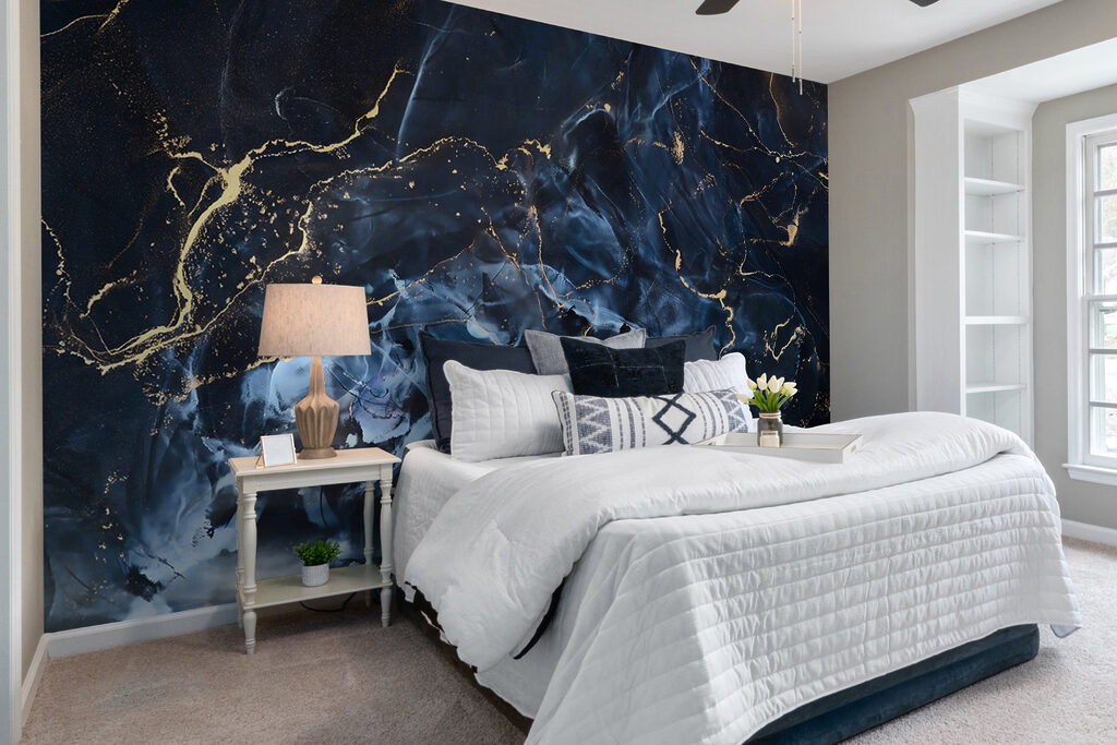 Blue veins with gold — interior 4