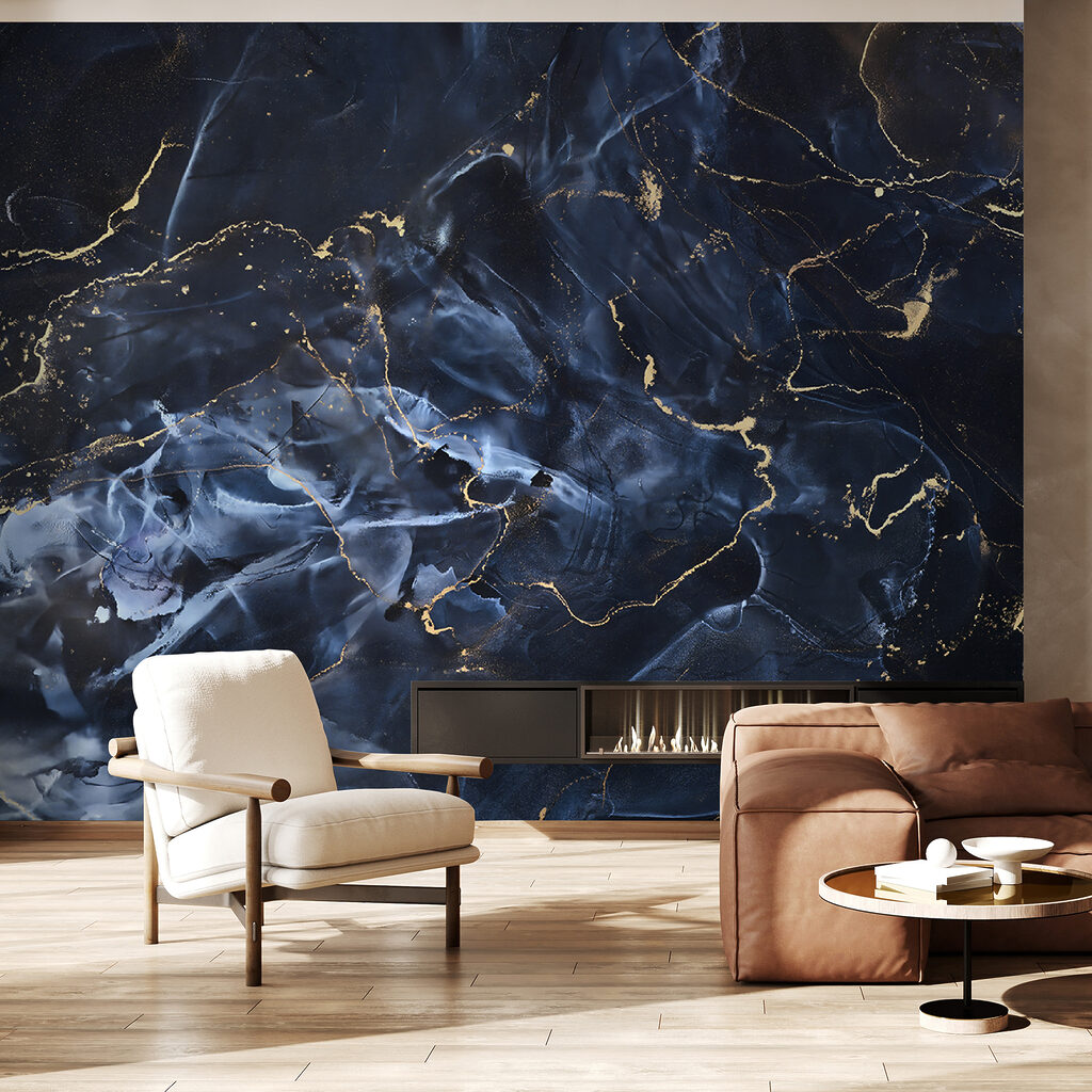 Blue veins with gold — interior 7