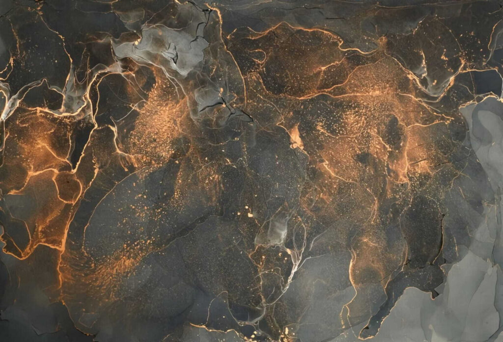 Glowing veins in grey — full design