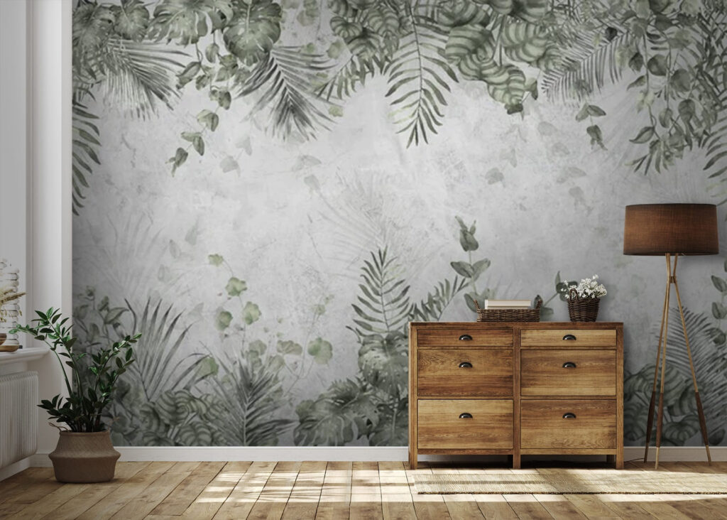 Green leaf border — interior 1