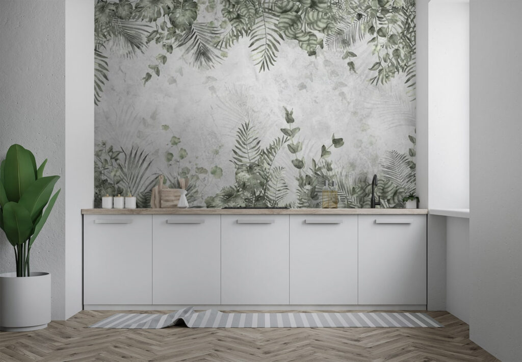 Green leaf border — interior 2