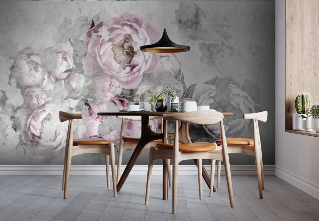 Pink peonies in mist — interior 3
