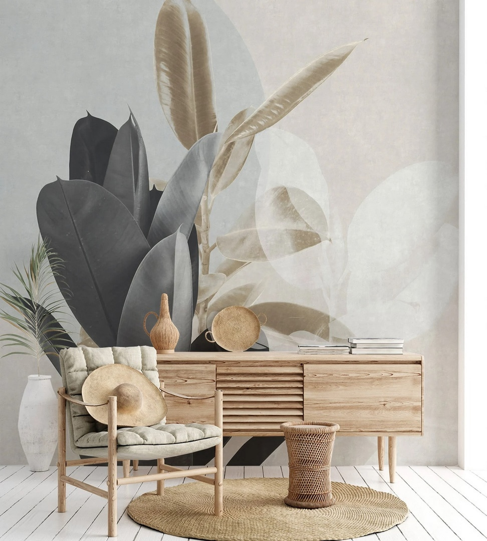 Leaves before a circle — interior 3