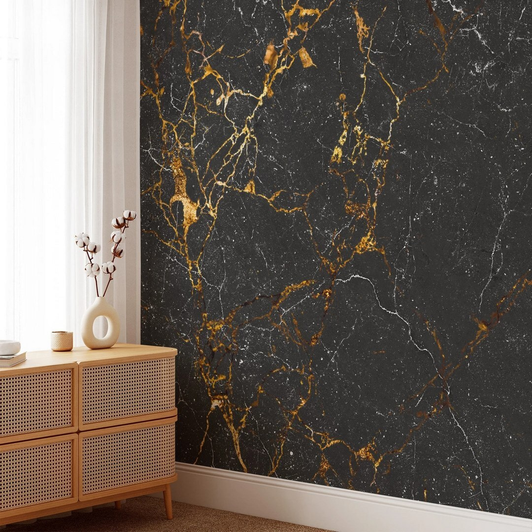 Copper veins on black — interior 3