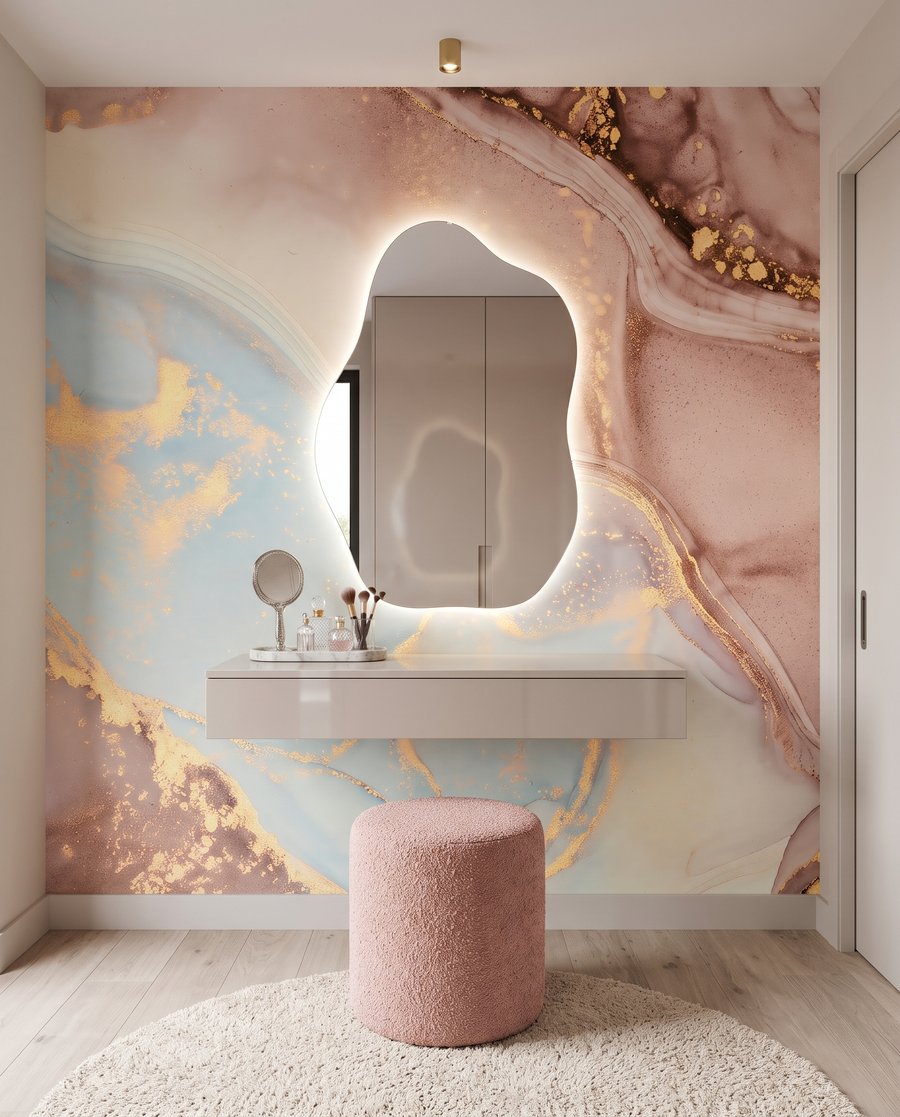 Pastel Mineral Flow — interior 3