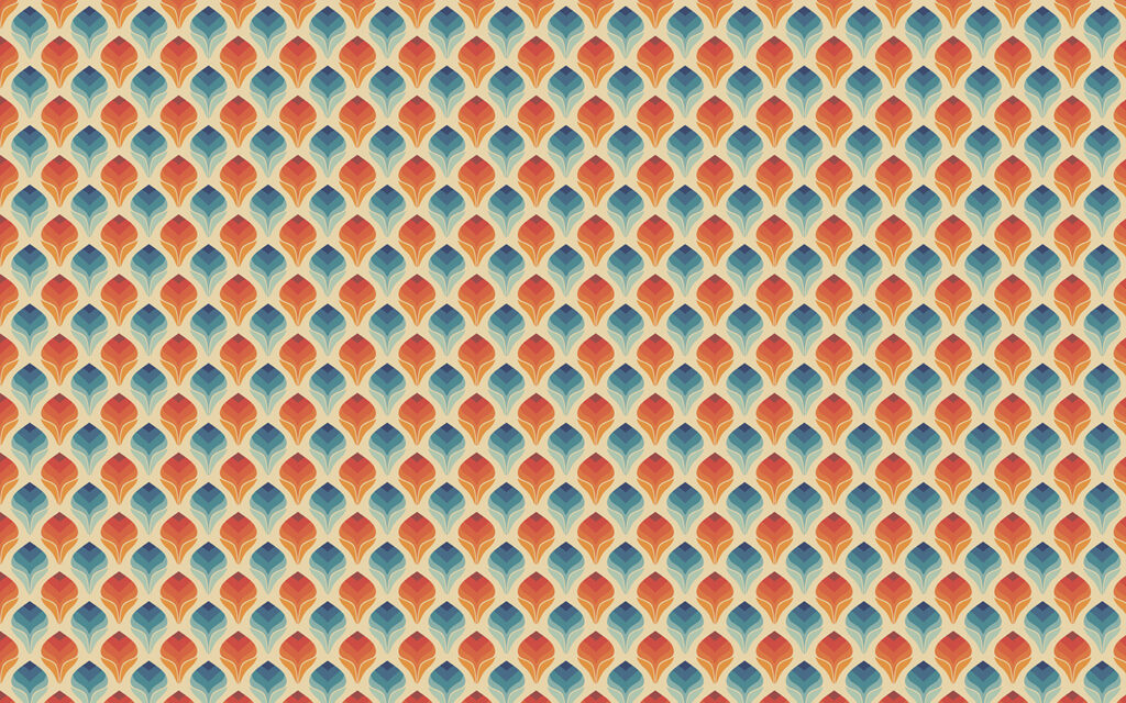 Colourful scales in rows — full design