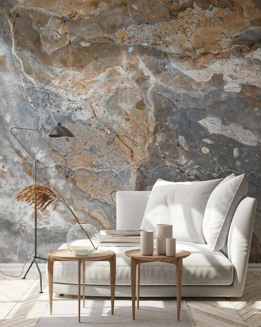 Sandy grey stone layers — interior 1