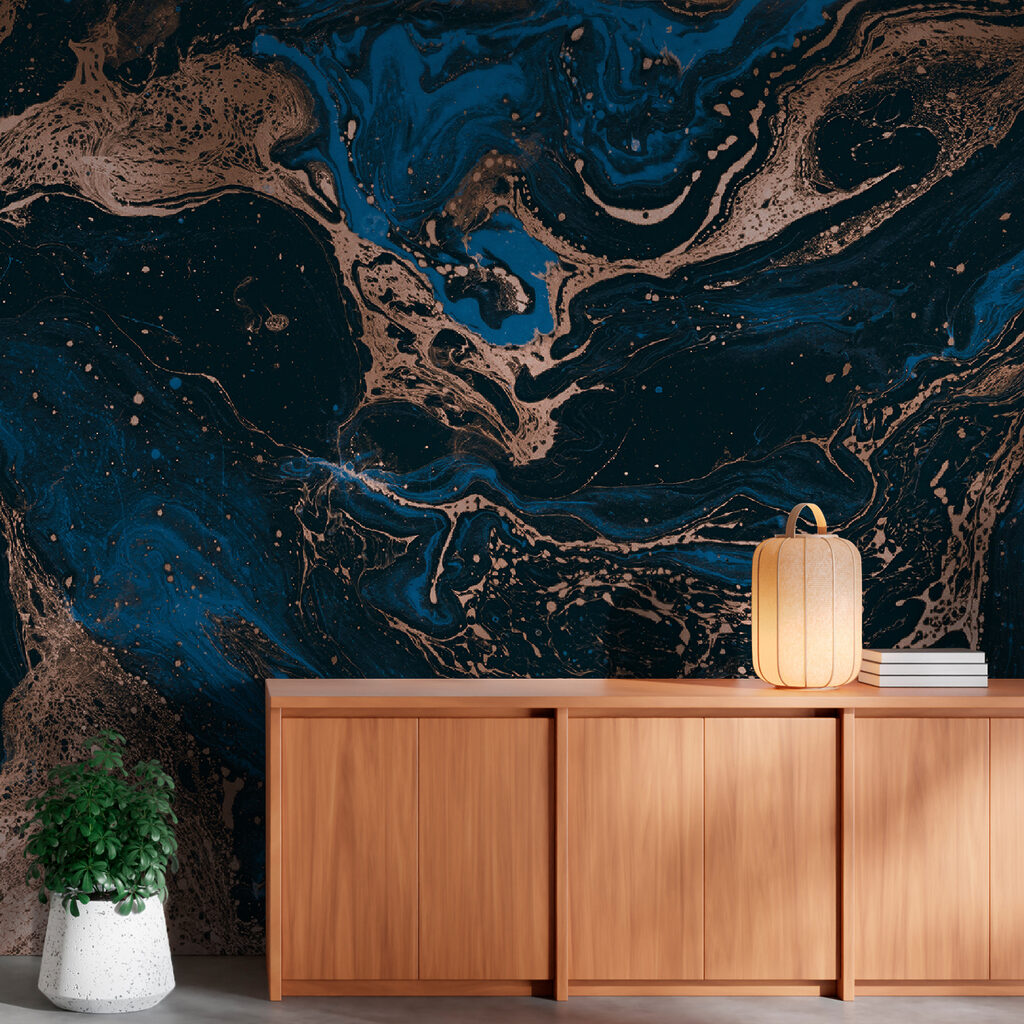 Copper streams, deep blue — interior 5