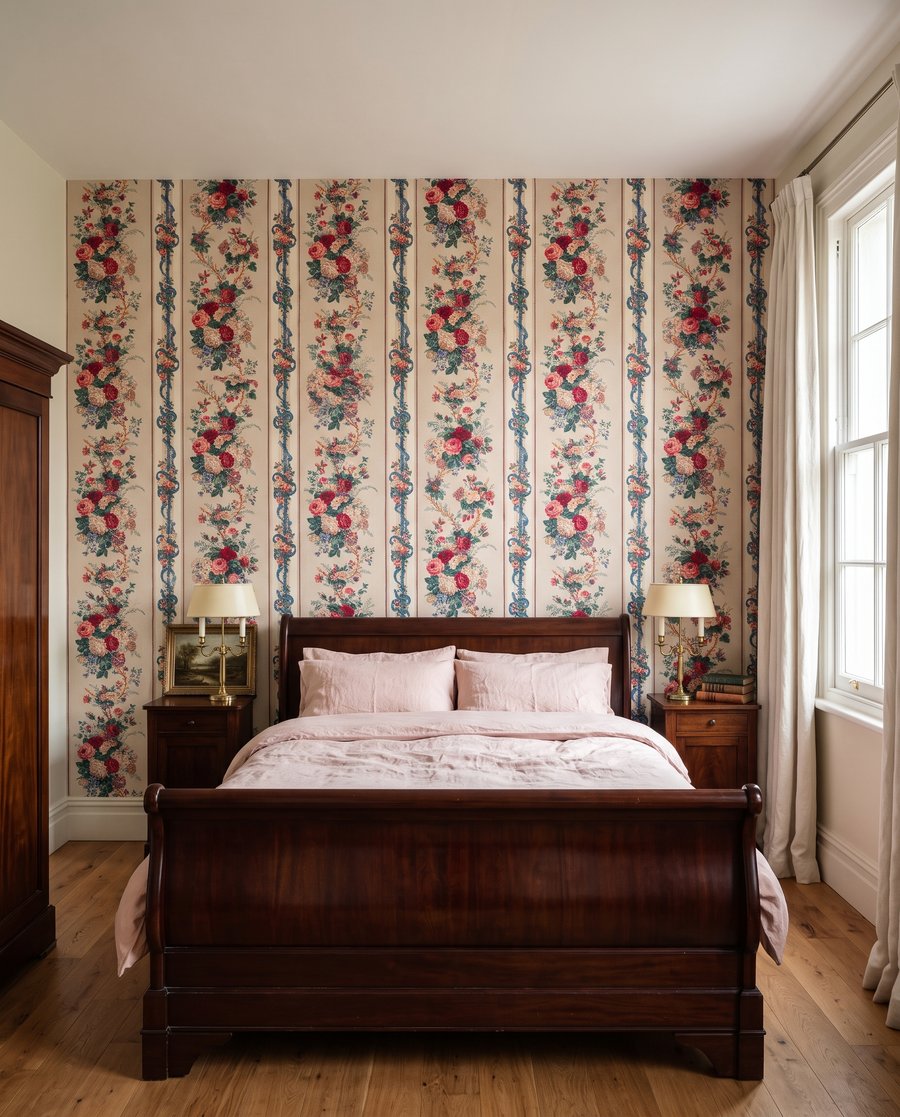 Vintage Rose Stripes — interior 2