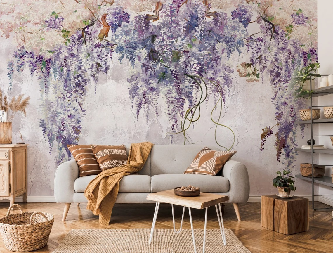 Purple flower clusters — interior 1