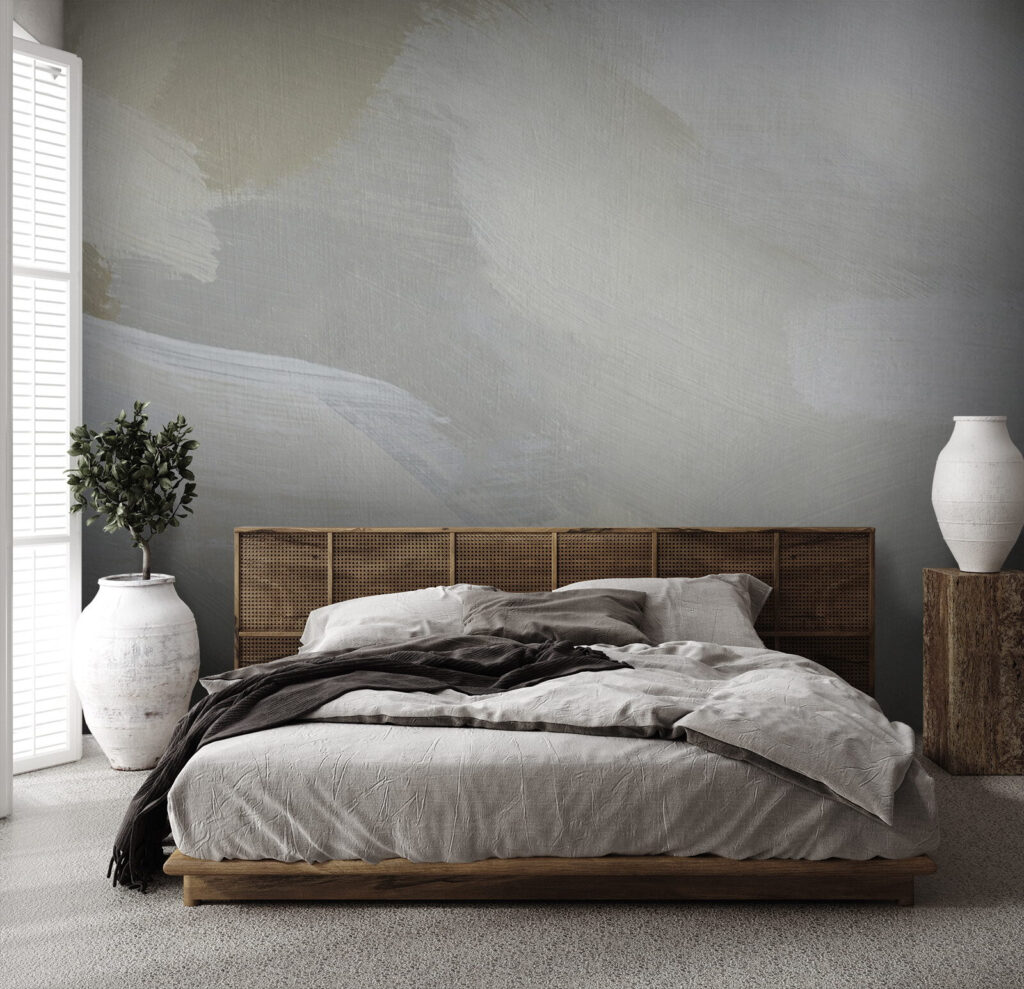 Broad brushstrokes in grey — interior 2