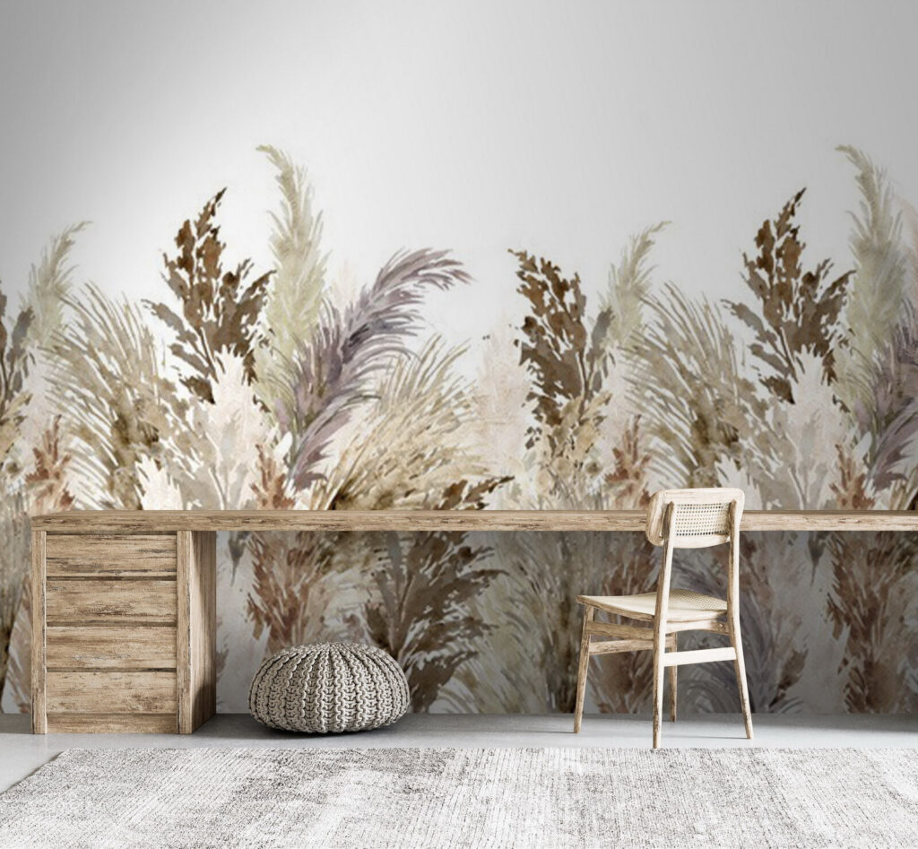 Plume grass, earth tones — interior 4