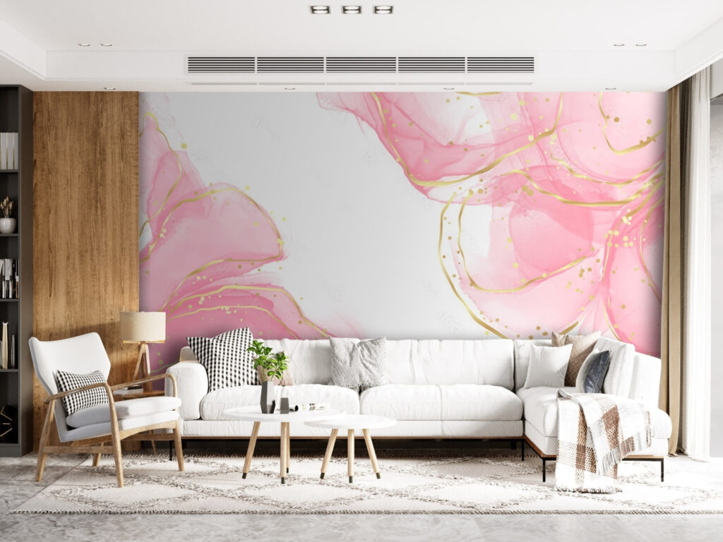Pink clouds on white — interior 3