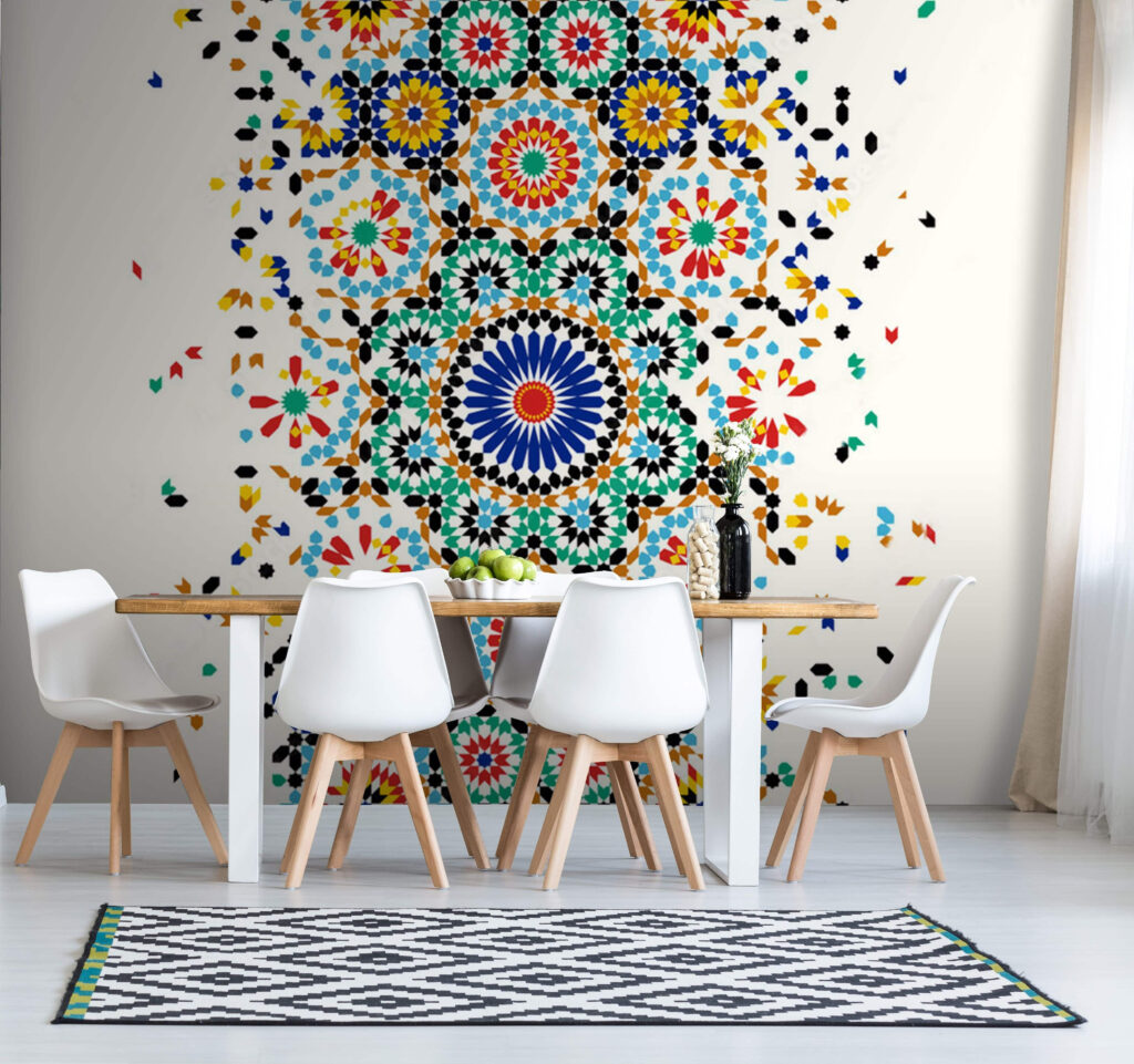 Rosettes in a strip — interior 3