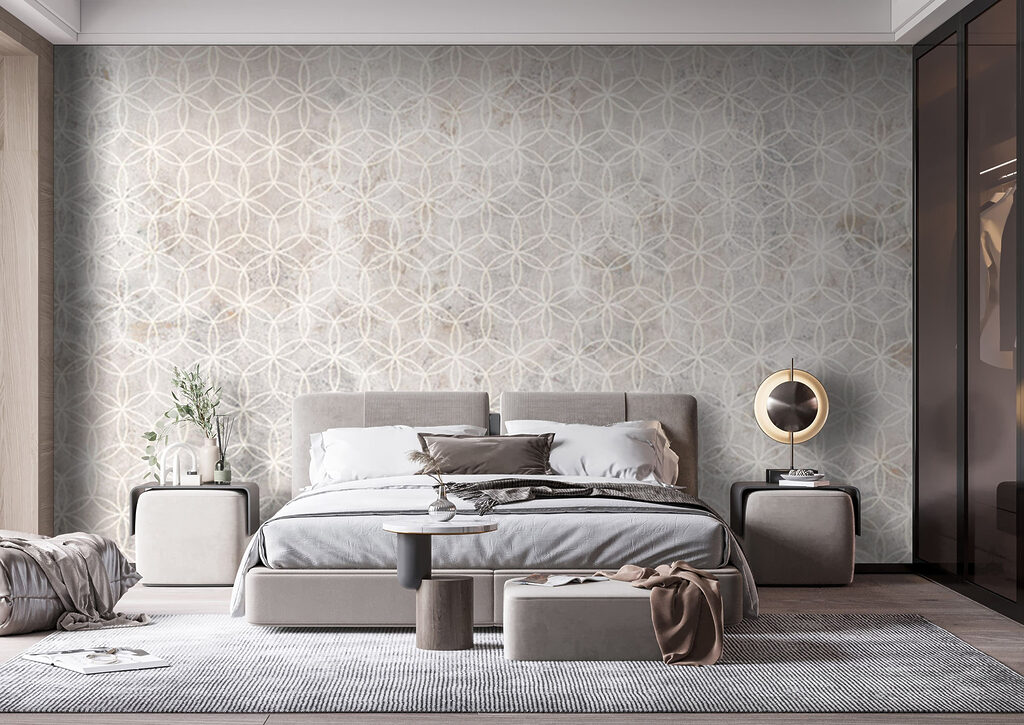 Pale geometry on white — interior 4