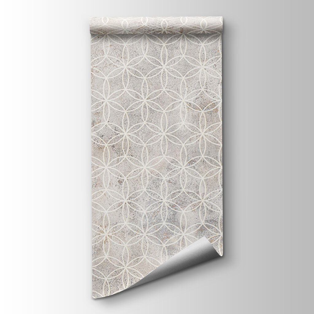 Pale geometry on white — product view