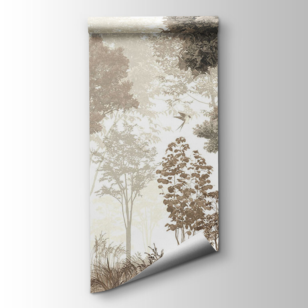 Deer in misty woodland — product view